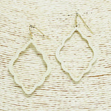 Quatrefoil Wood Earring - view 3