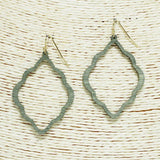 Quatrefoil Wood Earring - view 6