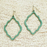 Quatrefoil Wood Earring - view 2