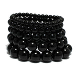 94054, PEARL MULTI LAYERED STRETCH BRACELET