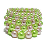 94054, PEARL MULTI LAYERED STRETCH BRACELET