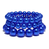 94055, PEARL MULTI LAYERED STRETCH BRACELET