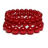 94055, PEARL MULTI LAYERED STRETCH BRACELET