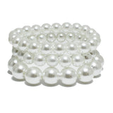 94055, PEARL MULTI LAYERED STRETCH BRACELET
