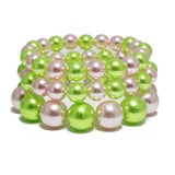 94055, PEARL MULTI LAYERED STRETCH BRACELET