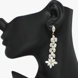 94069, MARQUISE CUBIC ZIRCONIA ACCENT DROP DANGLE EARRING, WEDDING, BRIDAL, PROM