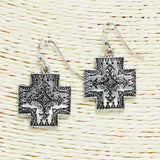 Western Cross Metal Earring