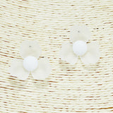 94198, RESIN FLOWER STUD EARRING