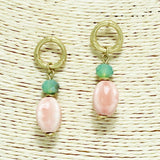 Ceramic Stone Dangle Earring - view 2
