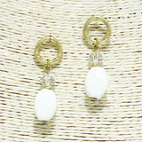Ceramic Stone Dangle Earring - view 3
