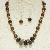 94222, RESIN STONE ACCENT BEAD NECKLACE