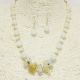 94222, RESIN STONE ACCENT BEAD NECKLACE