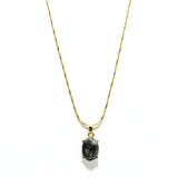 94225, DAINTY SEMI PRECIOUS STONE PENDANT NECKLACE