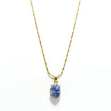 94225, DAINTY SEMI PRECIOUS STONE PENDANT NECKLACE