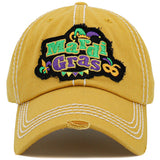 94268, "MARDI GRAS" WASHED VINTAGE BALL CAP