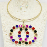 94395, DOUBLE RING PEARL CHOKER NECKLACE