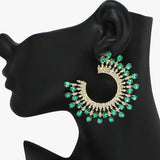 94409, TEARDROP RHINESTONE ACCENT EARRING