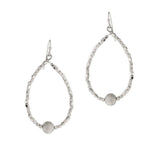 Textured Ball with Nugget Beaded Earring - view 2