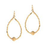 Textured Ball with Nugget Beaded Earring