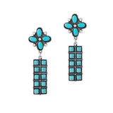 Western Rectangle Accent Dangle Earring