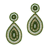 94459, TEARDROP SEED BEAD & PEARL EARRING