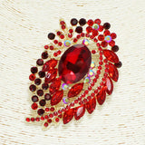 94468, MULTI SHAPE RHINESTONE PIN BROOCH