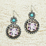 Western Bull Head Bubble Glass Earring