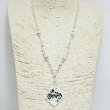 94492, "BLESSED" QUATREFOIL PENDANT NECKLACE