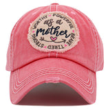 94520, "AS A MOTHER" WASHED VINTAGE BALL CAP, MOTHER'S DAY