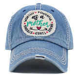 94520, "AS A MOTHER" WASHED VINTAGE BALL CAP, MOTHER'S DAY