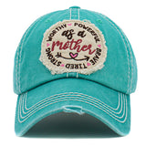 94520, "AS A MOTHER" WASHED VINTAGE BALL CAP, MOTHER'S DAY