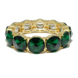 94530, ROUND CONE RHINESTONE ACCENT STRETCH BRACELET