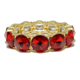 94530, ROUND CONE RHINESTONE ACCENT STRETCH BRACELET