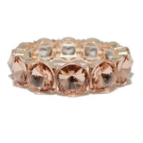 94530, ROUND CONE RHINESTONE ACCENT STRETCH BRACELET
