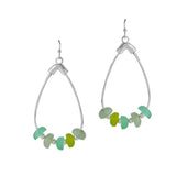 94585, SEA BEAD TEARDROP EARRING