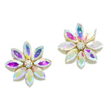 94615, FLOWER RHINESTONE EARRING