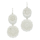 Filigree Metal Dangle Drop Earring