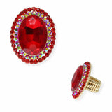 94634, OVAL RHINESTONE ACCENT STRETCH BRACELET