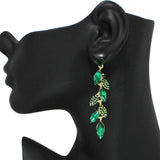 94672, MARQUISE ACCENT RHINESTONE DANGLE EARRING, WEDDING, BRIDAL, PROM