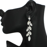 94672, MARQUISE ACCENT RHINESTONE DANGLE EARRING, WEDDING, BRIDAL, PROM