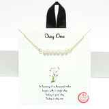 94719, GOLD DIPPED, "DAY ONE" FRESHWATER PEARL NECKLACE
