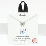 94721, GOLD DIPPED, "REBIRTH" DAINTY BUTTERFLY NECKLACE