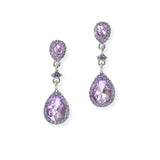 94755, TEARDROP RHINESTONE ACCENT EARRING