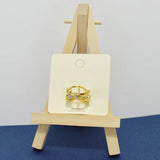 94787, GEOMETRIC BRASS CUFF RING