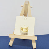 94788, BALL END LINK ACCENT BRASS CUFF RING