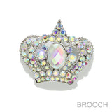 94817, CROWN RHINESTONE PIN BROOCH