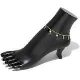 94833, DAINTY CROSS CHARM ANKLET