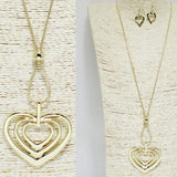 Heart Long Pendant Necklace, Valentine's DAY