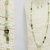 94857, HANDMADE RESIN MIXED BEAD LONG NECKLACE