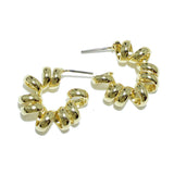 94865, COIL METAL BRASS EARRING